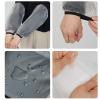 [Asukohu] Clear Arm Cover Household Protective Sleeve for Outdoor Activities Dishwashing Gardening Work 1 Pair TPU Sleeve Protector, Large Black Size, One size view 2