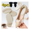 1/2Pair Shoe Heel Post Memory Foam Sticker Insoles Foot Heel Pad Sports Shoes Adjustable Antiwear Feet Insoles Heel Protector(Beige-1Pair) view 2