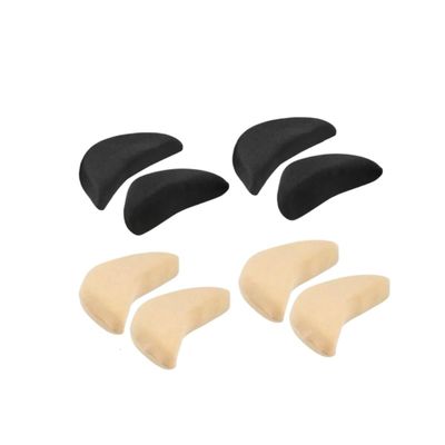 1-4Pairs Sponge Forefoot Insert Pad for Women High Heels Toe Plug Half Sponge Shoes Cushion Feet Filler Insoles Anti-Pain Pads(1Pair-Beige)