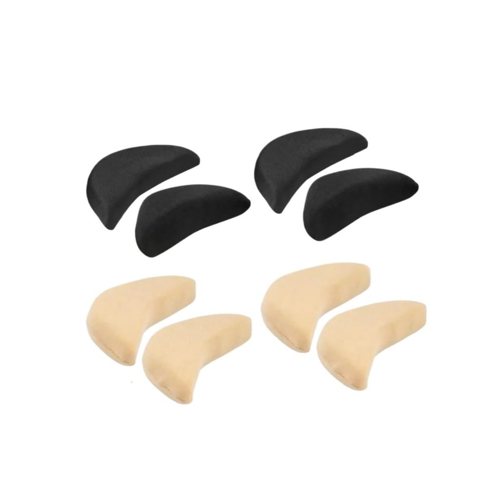 1-4Pairs Sponge Forefoot Insert Pad for Women High Heels Toe Plug Half Sponge Shoes Cushion Feet Filler Insoles Anti-Pain Pads(1Pair-Beige)