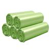 100 Counts Bin Bags, 10 Litre Biodegradable Food Waste Bags 2.6 Gallon Bin Liners for Home Kitchen Office 45 x 50cm Green view 1