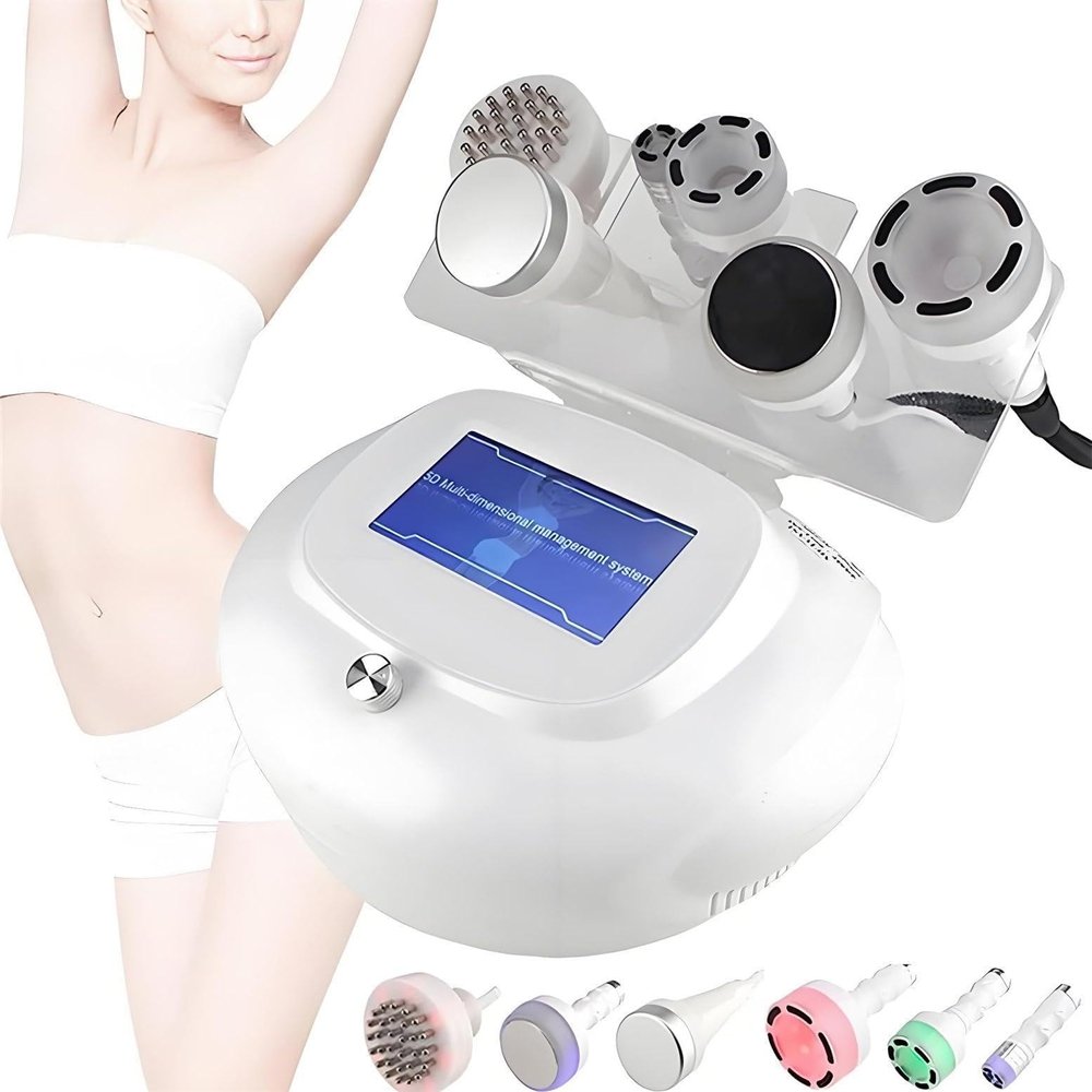 CYMYYDS 80K Cavitation Slimming Machine, Body Sculpting Anti-Cellulite Lifting Beauty Device, RF Vacuum Fat Removal Machine with 6 Massage Head, for Skin Care Facial Lifting Fat Burning