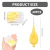 20 PCS Interdental Brush, 1.1mm Interdental Brush Yellow, Plaque Remover Dental Cleaning Brushes for Teeth Gums Implants Crowns Bridges Oral Hygiene Tools Efficient Between Teeth Cleaner Ergonomic view 2