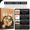Authentic Hot Pot Soup Base, Choice of 4 Soups, Spicy, Mushroom, Tomato, All Natural Instant Broth for Chinese Fondue, Noodles, Ramen and Cooking(Mushroom soup) view 2