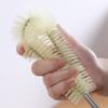Water Bottles Cleaning Brush Cleaner With Wooden Long Handle, Bendable Cup Teapot Cleaner Scrubber Cleaning Tool For Glassware Jarsshort Useful view 4