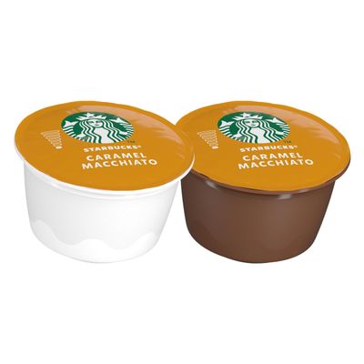STARBUCKS Caramel Macchiato Coffee Pods by Dolce Gusto - 72 Caramel Macchiato Capsules [36 Servings] - SOLD LOOSE | Sold by Bargain Hub