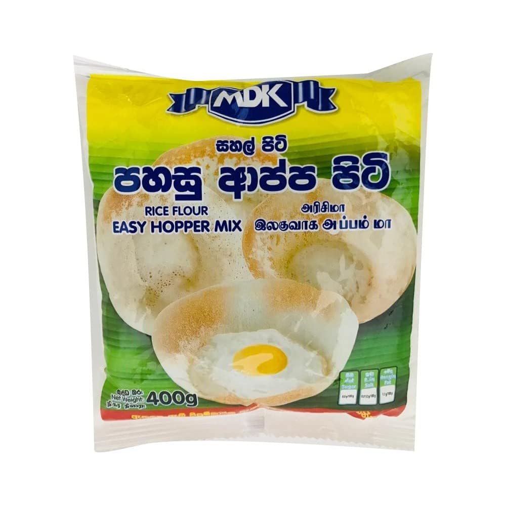 MDK Easy Hopper Flour 400G Rice Flour, Ready To Use Traditional Appam Mix Product Of Srilanka Pack Of 1