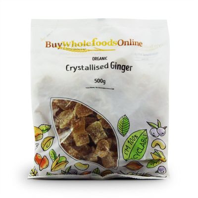 Organic Crystallised Ginger 500g (BWFO)