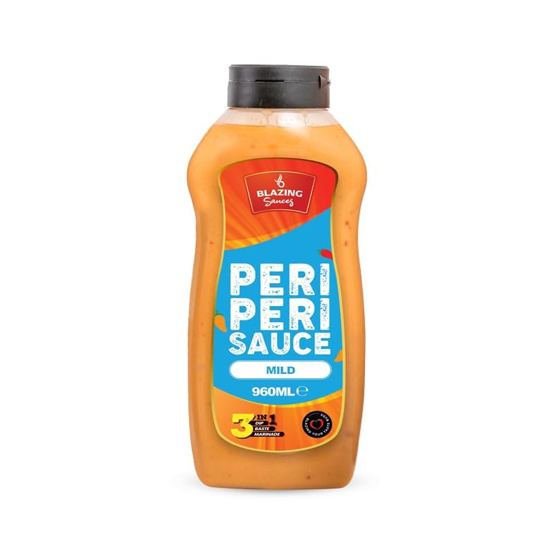 Blazing Mild Peri Peri Sauce Perfect for Chicken & Meat. Dipping/Tossing/marin