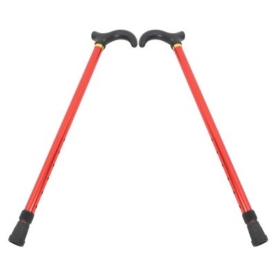 HOLIDYOYO 2pcs Telescopic Cane Aluminum Collapsible Walking Stick Height Adjustable Design Retractable Walking Cane for Elderly Folding Non-slip Tip Portable Mobility Aid for Hiking