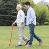 HOLIDYOYO 2pcs Telescopic Cane Aluminum Collapsible Walking Stick Height Adjustable Design Retractable Walking Cane for Elderly Folding Non-slip Tip Portable Mobility Aid for Hiking view 4