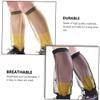 ifundom Bite-Proof Mosquito Mesh Sock Covers, Lightweight Leg Protectors, Sturdy Outdoor Foot Sleeves, 2 Pairs (Green Black) for Camping and Hiking view 2