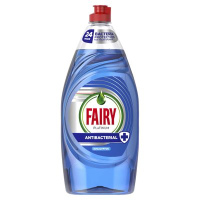 Fairy Platinum Anti Bacterial 900ml, Washing up Liquid, New Formula