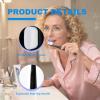 6Pcs Soft Bristle Toothbrush Micro-Nano Toothbrushes Extra Soft Toothbrush with 20000 Bristles for for Fragile Gums Elderly Adult Kids Braces Black (White Bristles) view 4
