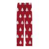 Men's Christmas Pyjama Bottoms, Long Christmas Pattern Pyjama Bottoms, Lounge Pyjamas, Trousers, Leisure Trousers with Pockets and Drawstring, Xmas Christmas Trousers, Watermelon red, 3XL view 2