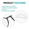 24 Pairs Silicone Nose Pads for Glasses Stick on, Anti-Slip Pads to Stop Glasses Slipping Down Nose, Durable & Comfortable Glasses-Nose-Pad, Glasses-Nose-Pad Silicone (Transparent) view 3