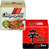 Nong shim Korean Noodles Variety Pack of 2 Flavours (10 Packs Total) Shin Ramyun Spicy & Chapagetti Black Bean Ramen Instant Korean Ramen Noodle Multipack for Quick Meals & Snacks view 1