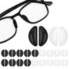 20 Pcs Eyeglass Nose Pads,Adhesive Anti-Slip Nose Pads,Ultra-Strong Grip and Ultra-Soft,Soft Silicone Nose Pad Cushion for Sunglasses,Glasses,Eyeglasses(10 Pcs Black and 10 Pcs White)