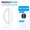 20 Pcs Eyeglass Nose Pads,Adhesive Anti-Slip Nose Pads,Ultra-Strong Grip and Ultra-Soft,Soft Silicone Nose Pad Cushion for Sunglasses,Glasses,Eyeglasses(10 Pcs Black and 10 Pcs White) view 2