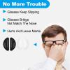 20 Pcs Eyeglass Nose Pads,Adhesive Anti-Slip Nose Pads,Ultra-Strong Grip and Ultra-Soft,Soft Silicone Nose Pad Cushion for Sunglasses,Glasses,Eyeglasses(10 Pcs Black and 10 Pcs White) view 4