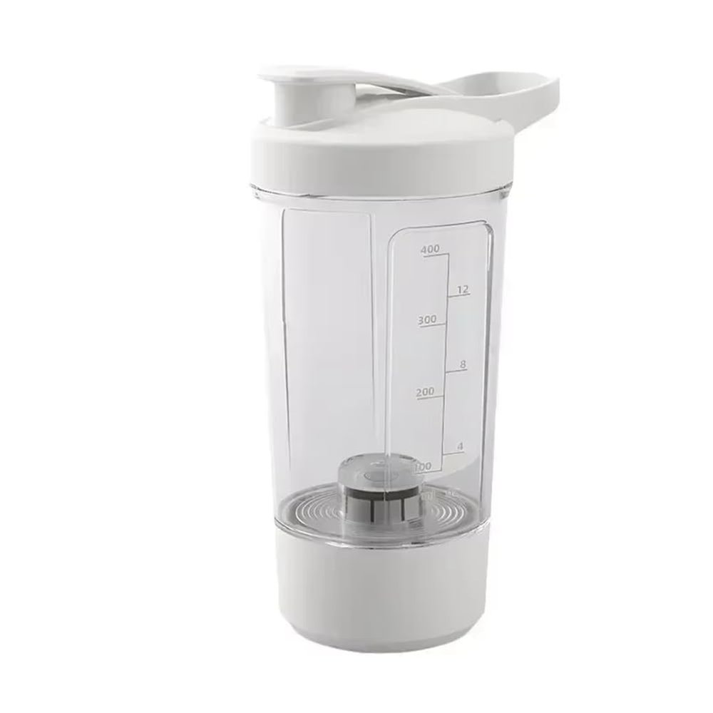 Bosiyrggrl USB Rechargeable Portable Electric Protein Shake Bottle 450ml Multipurpose Blender Mixer Cup Blender Mixer Cup for Fitness