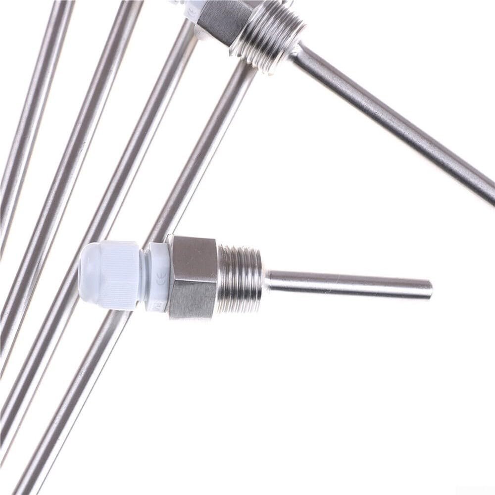 12 NPT Thread Stainless Steel Thermowell for Use with For Temperature Sensors, Blind Tube Design to Prevent Sensor Damage in Pipes and Tanks (500mm)