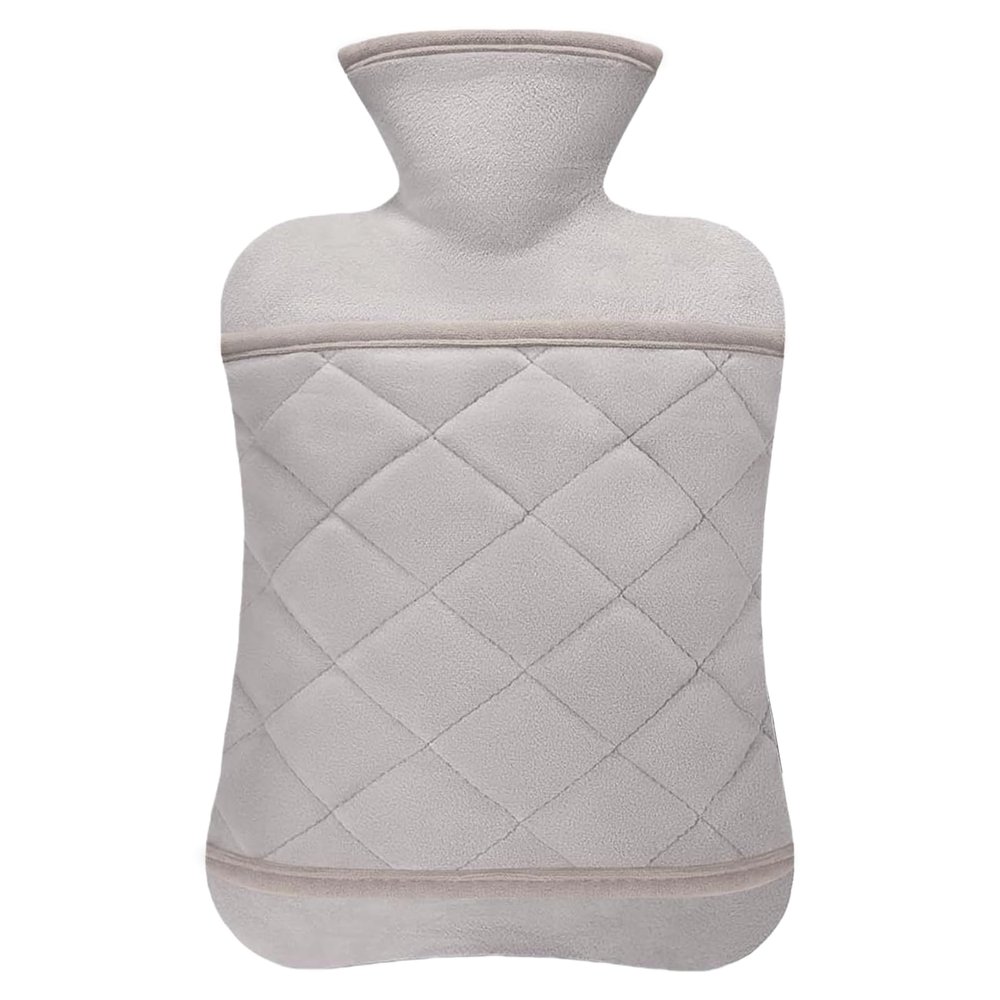 GWAWG Large Hot Water Bottle with Cover 2L Hot Water Bottle with Cover Kangaroo Pocket Leak-Proof Bed Design for Hands, Feet, Shoulders, Neck, Abdomen, Legs