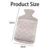 GWAWG Large Hot Water Bottle with Cover 2L Hot Water Bottle with Cover Kangaroo Pocket Leak-Proof Bed Design for Hands, Feet, Shoulders, Neck, Abdomen, Legs view 2