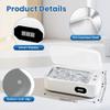AOOTE Ultrasonic Cleaner Machine, 640ML Sonic Jewellery Cleaner Machine, 49KHz Professional Sonic Cleaners with 5 Digital Timer, Ultrasonic Cleane 360 Cleaning for Glasses,Jewellery,Dentures,Ring view 2
