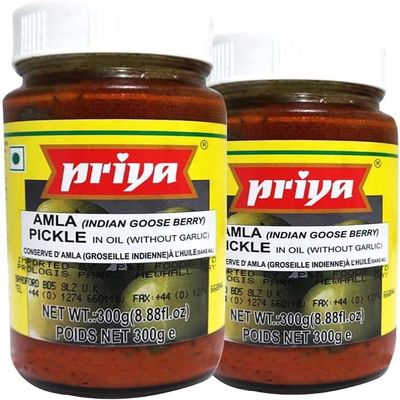 Amla Pickle FromPriya Indian gooseberry condiment Product from India 300g Pack of 2