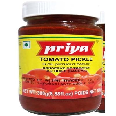 Tomato Pickle FromPriya tangy and spicy tomato condiment Product from India 300g Pack of 1