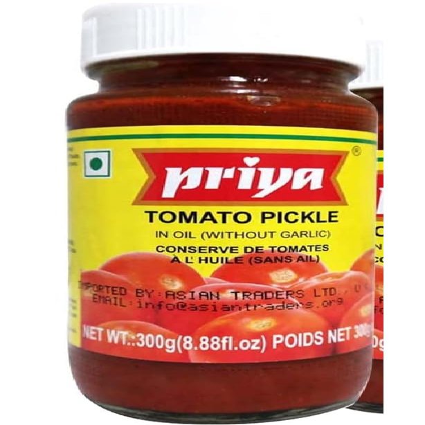 Tomato Pickle FromPriya tangy and spicy tomato condiment Product from India 300g Pack of 1