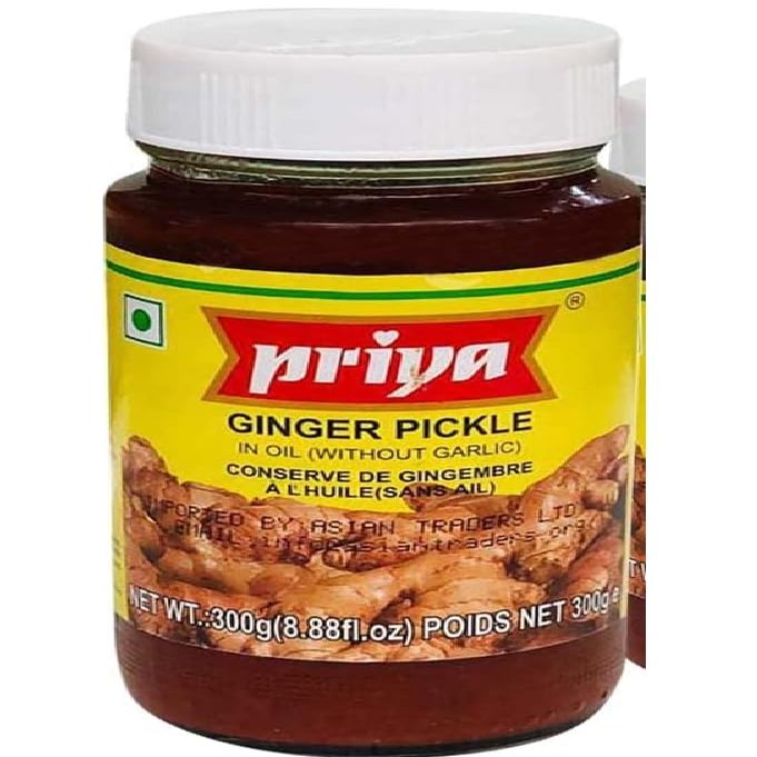 Sweet Ginger Pickle FromPriya mild and tangy ginger relish Product from India 300g Pack of 1