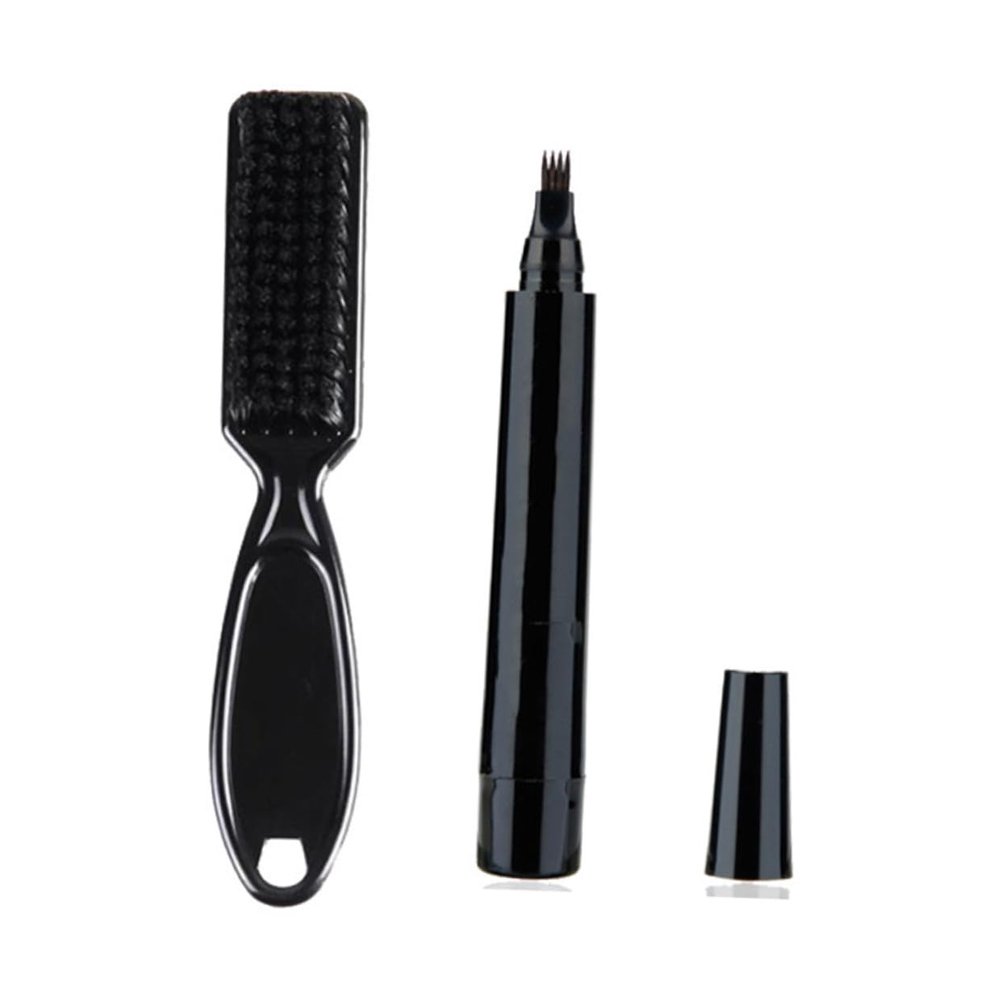 Baluue Beard Drawing Brush Beard Pen and Filling Pen for Mustache Grooming for Dye
