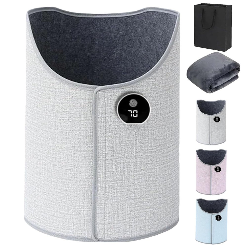 2026 New Under Desk Leg Warmer, Portable Folding Electric Foot Warmer with 5-Second Rapid Heating, 8 Adjustable Heat Settings & 360 Surround Warmth, for Under Desk Use (Gray)