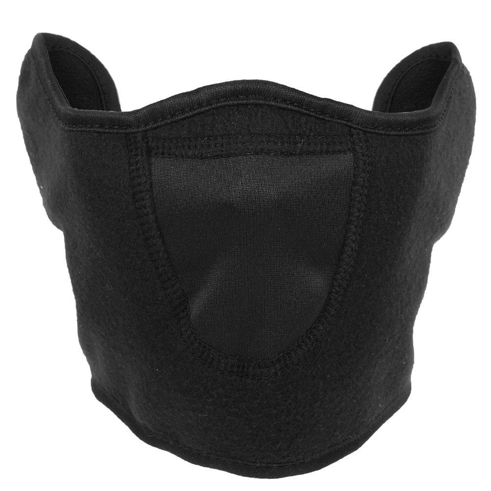 Healeved Windproof Ear Warmers Face Towel Warm Neck Cover for Outdoor Reusable Facial Mask for Riding Cold Weather Protection Black