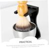 Cabilock Shaving Brush and Holder Acrylic Stand for Men, Black Beard Brush Storage Rack, Desk Shaving Tool Organizer for Home and Barber Use view 4