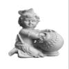 SrI Krishna CULTURE-Krishna Stealing Butter from Pot-Height-5.5 Inches-Resin-White view 1