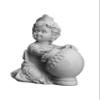 SrI Krishna CULTURE-Krishna Stealing Butter from Pot-Height-5.5 Inches-Resin-White view 2