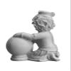 SrI Krishna CULTURE-Krishna Stealing Butter from Pot-Height-5.5 Inches-Resin-White view 4