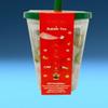 Reusable Bubble Tea Cup Set with Fruit Flavour Pearls, Black Tea Bag, Apple Syrup, Reusable Straw, Washable Cup for Homemade Drinks and Refreshing Treats view 4