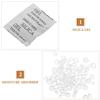 ARTSEWPLY 100pcs Safe Silica Gel Packets Moisture Absorbers for Food Storage Containers Wardrobe Dehumidifier Shoes Jewelry Books and Clothes Non-toxic Cabinet Deoxidizer view 3