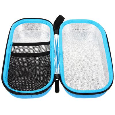 Toyvian Portable Insulin Cooler Travel Case EVA Material Small Insulin Storage Bag for Diabetes Supplies with Insulated Cooling Function Safe and Medicine Pouch for Outdoor Use