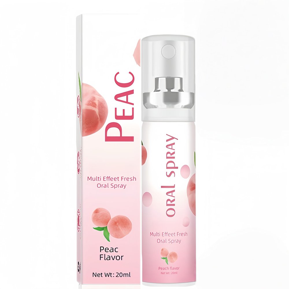 20ML Fruit Oral Breath Spray,Long-Lasting Fresh Breath Spray & Dry Mouth Spray,Bad Breath for Adults, Mint Flavored Mouth Spray for Bad Breath(Pink)