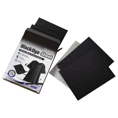 Black Fabric Dye for Clothes, Clothing Color Restorer | Black Dye Washing Sheets,for Washing Clothes Fabric Care Washer Garment Restoration