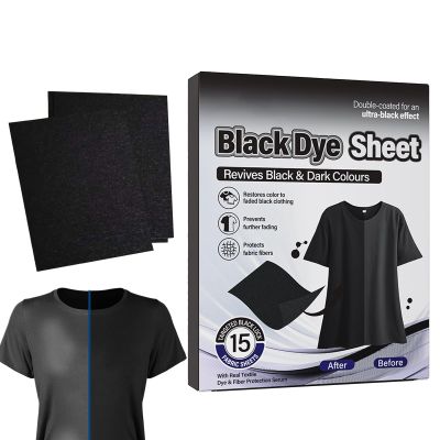 black dye for clothes, color restoration for clothes, black sheets for washing clothes, fabric care, washing machine, clothes restoration