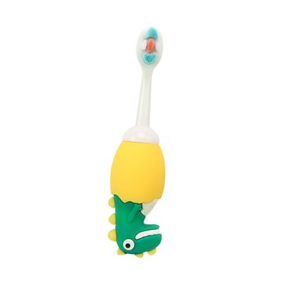 TEHAUX Soft Bristle Toothbrush Small Head, Cute Dinosaur Design, Single Pack, Silicone Toothbrush for Boys and, Suitable for, Independent Packaging Random Color Random Color