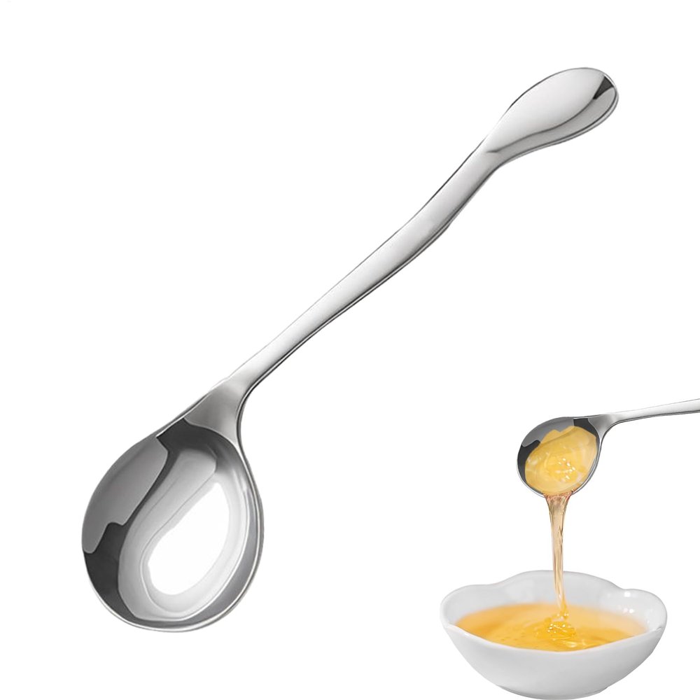 Adaptive Spoons for Disabled Adults - Stainless Steel Flatware,Angled Self-Feeding Spoons - for Seniors Patients Caregivers Nursing Homes Hospitals Daily Meals Independent Living