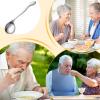 Adaptive Spoons for Disabled Adults - Stainless Steel Flatware,Angled Self-Feeding Spoons - for Seniors Patients Caregivers Nursing Homes Hospitals Daily Meals Independent Living view 4
