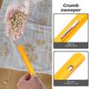 Homoyoyo 2pcs Stainless Steel Bread Scraper Portable Kitchen Crumb Sweepers with Clip for Restaurant Servers Waiters Tabletop Countertop Cleaning view 4